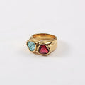 Norva Norva Silk Band 2 Ring gold-plated Australia