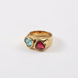 Norva Norva Silk Band 2 Ring gold-plated Australia