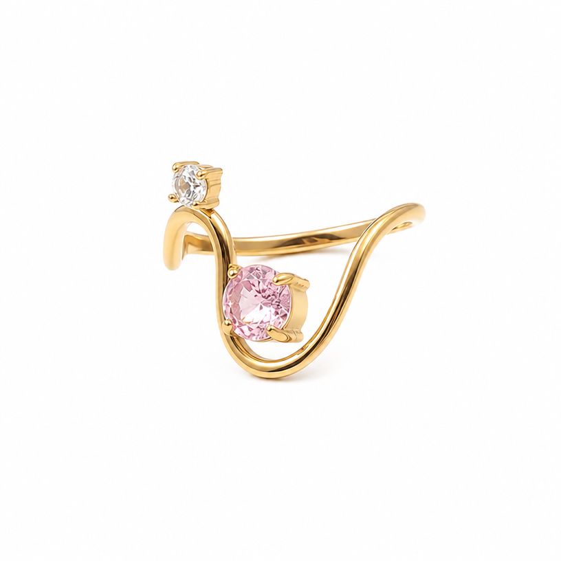 Norva Norva Pink Orbit Ring Rings gold-plated Australia