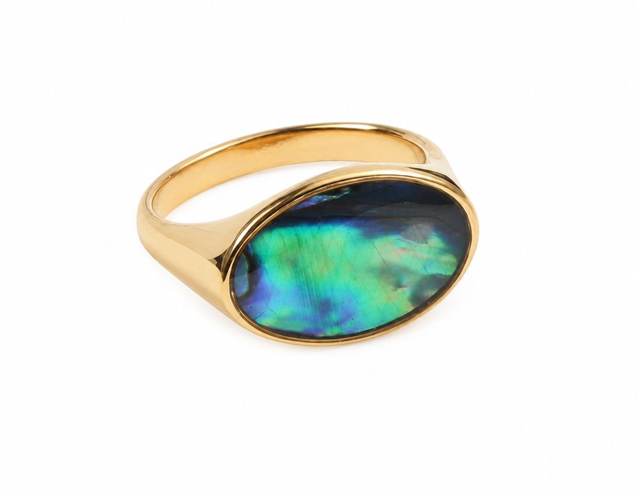 Norva Norva Aurora Shell Ring Rings gold-plated Australia