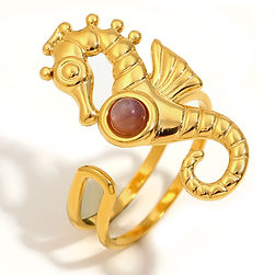 Norva Norva Quartz Band 2 Ring gold-plated Australia
