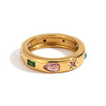 Norva Norva Echo Band 3 Ring gold-plated Australia