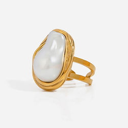 Norva Norva Topaz Band 2 Ring gold-plated Australia