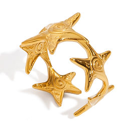 Norva Norva Stone Band 2 Ring gold-plated Australia