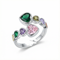 Norva Heart Ring - bold heart-shaped statement ring, gold-plated, Australia