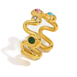 Norva Norva Iris Band 2 Ring gold-plated Australia