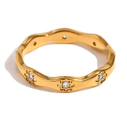 Norva Norva Halo Band 3 Ring gold-plated Australia
